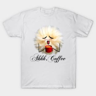 "Ahh, Coffee" Fluff Ball T-Shirt